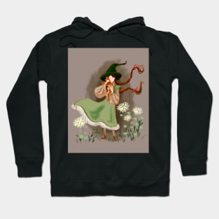 Woodland Witch with foxes Hoodie